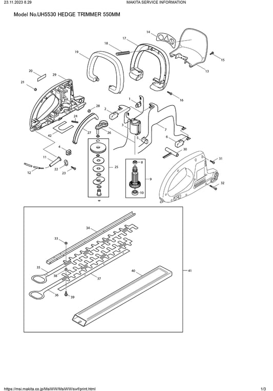 Makita UH5530 Ersatzteile
