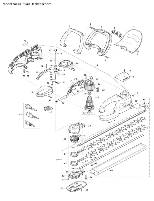 Makita UH5540 Ersatzteile