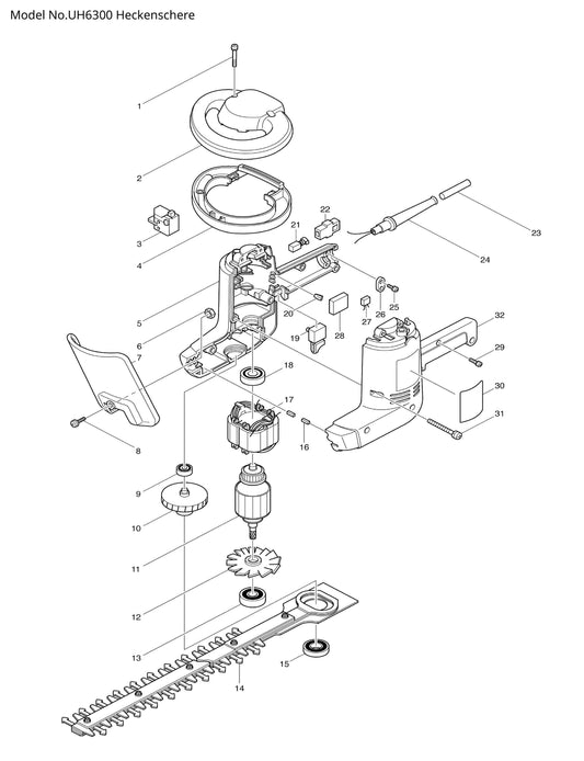 Makita UH6300 Ersatzteile