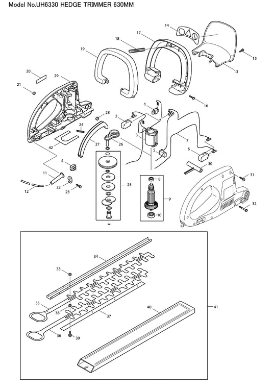 Makita UH6330 Ersatzteile