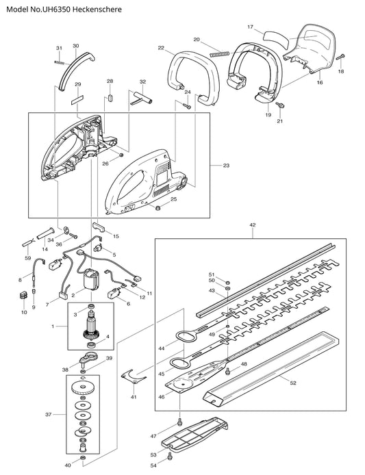 Makita UH6350 Ersatzteile