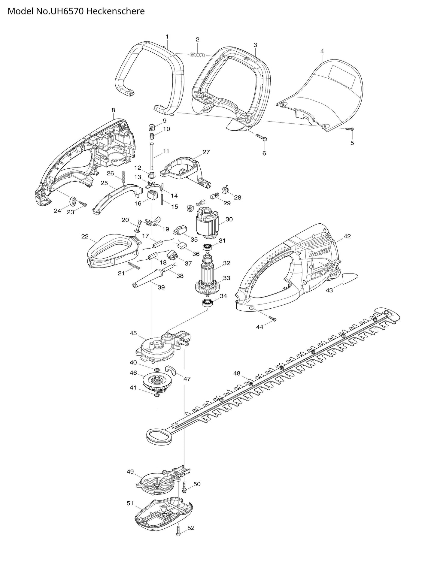 Makita UH6570 Ersatzteile