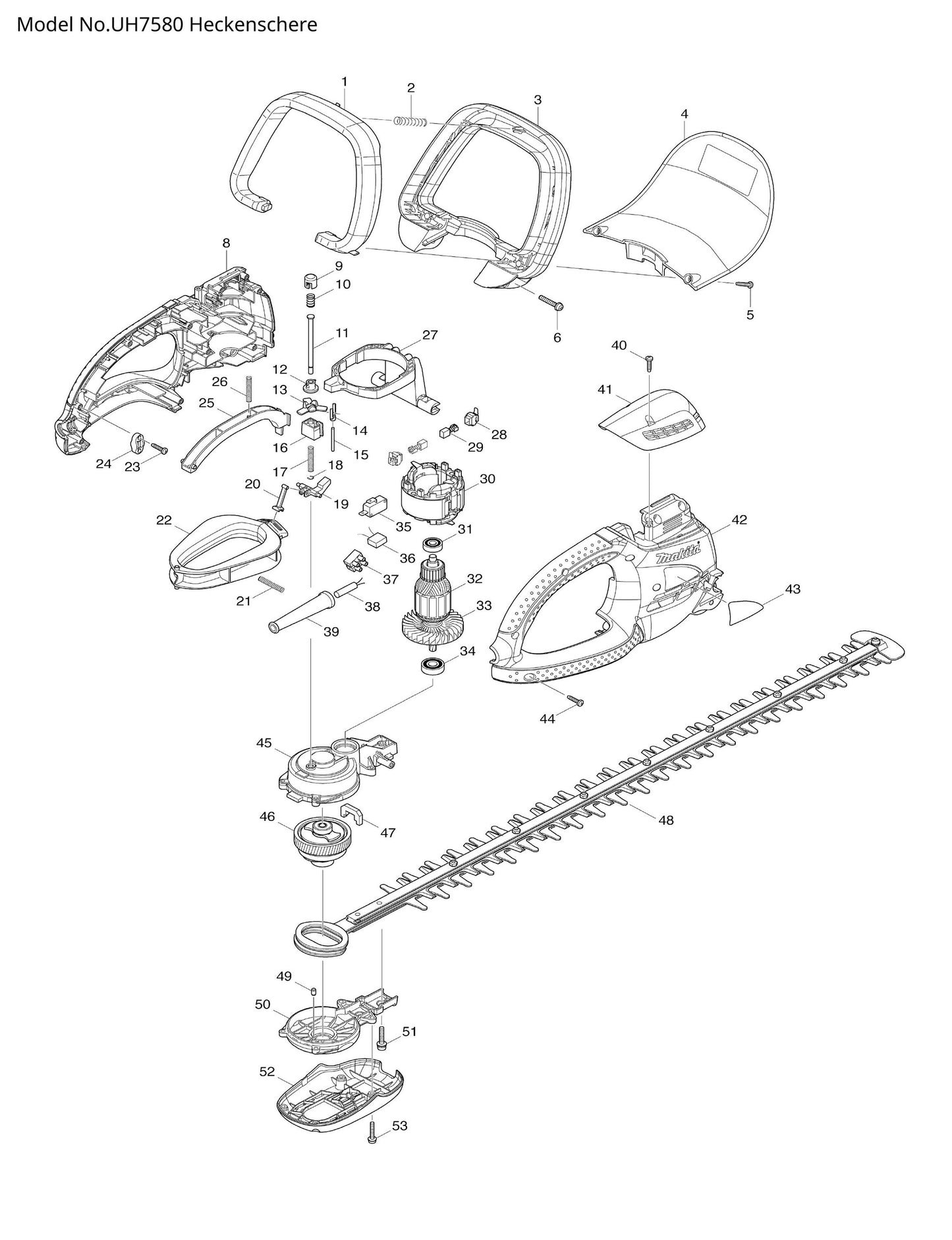 Makita UH7580 Ersatzteile
