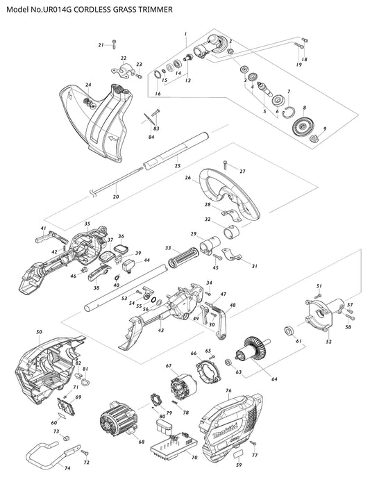 Makita UR014G Ersatzteile