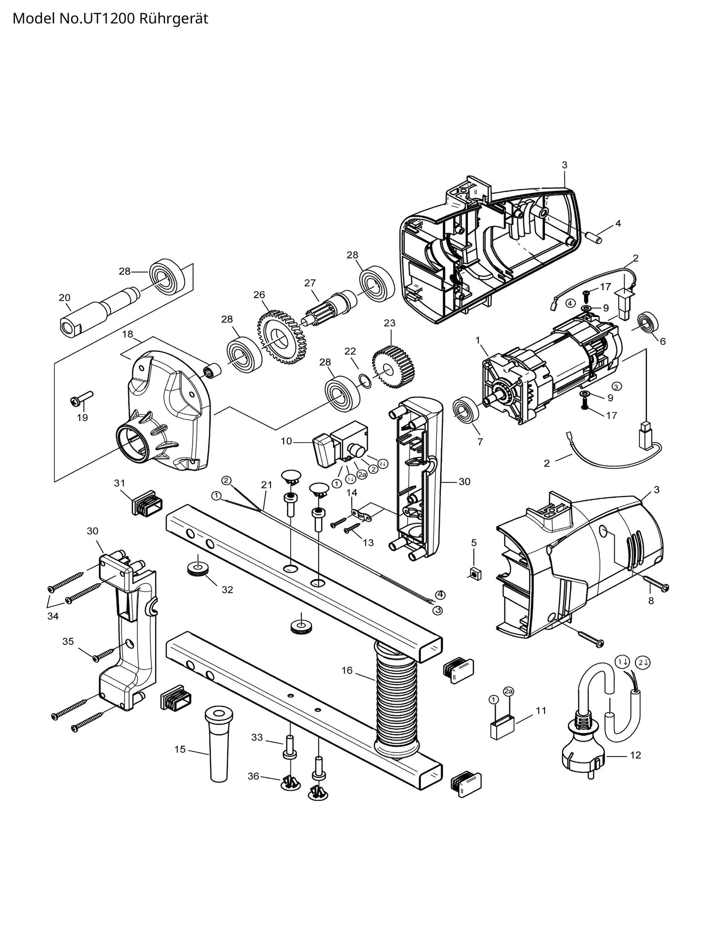 Makita UT1200 Ersatzteile