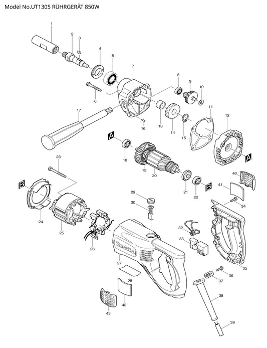 Makita UT1305 Ersatzteile