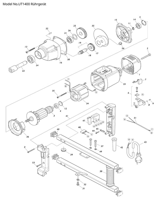 Makita UT1400 Ersatzteile