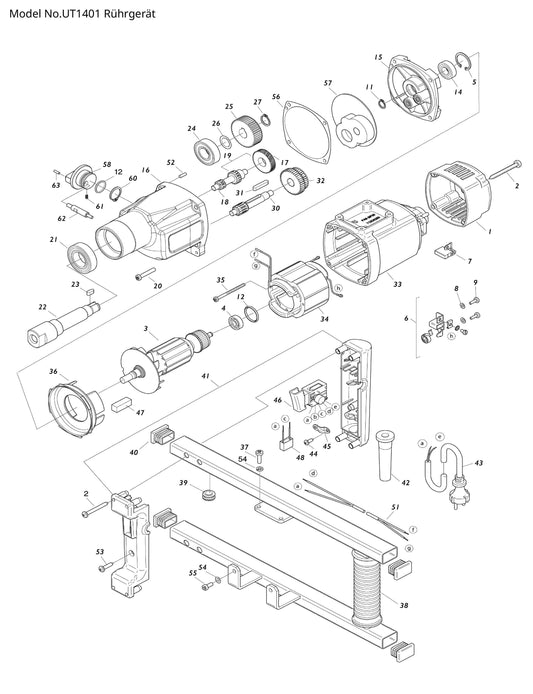 Makita UT1401 Ersatzteile
