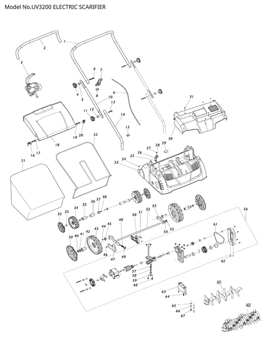 Makita UV3200 Ersatzteile