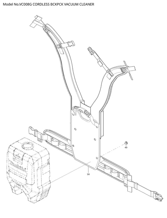 Makita VC008G Ersatzteile
