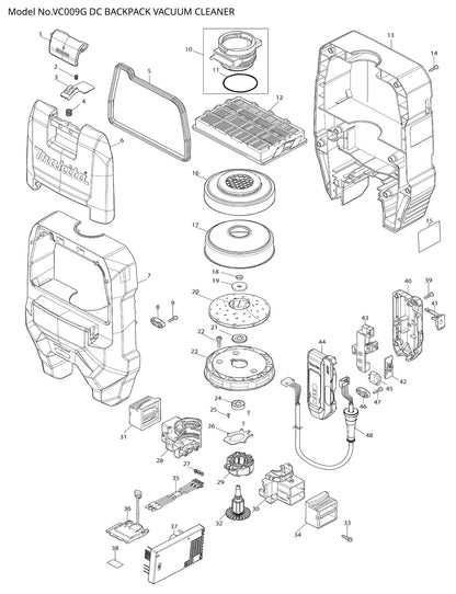 Makita VC009G Ersatzteile