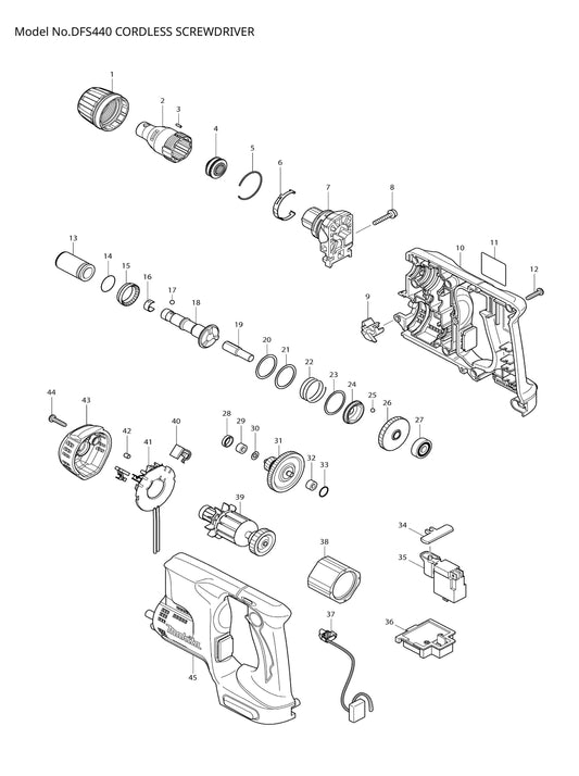 Makita DFS440 Ersatzteile