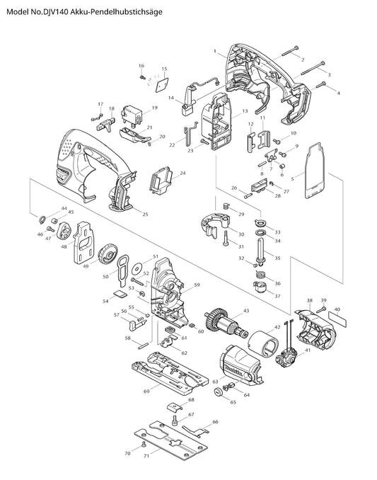 Makita DJV140 Ersatzteile