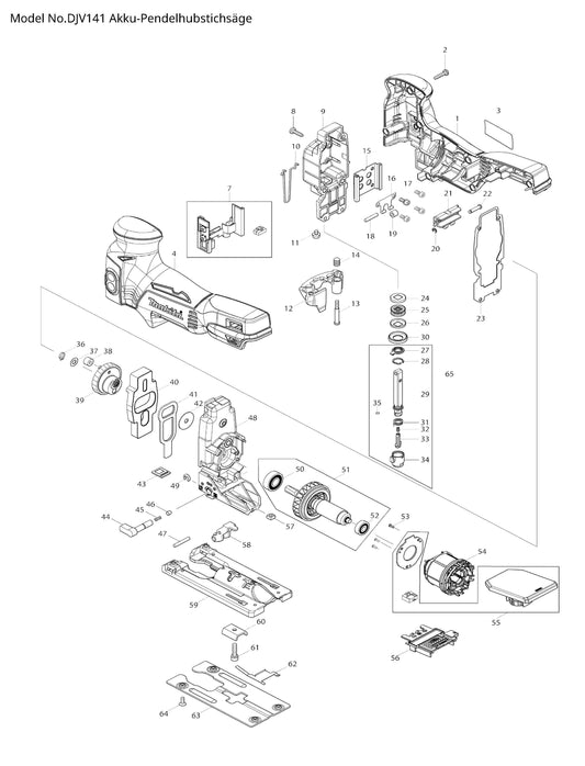 Makita DJV141 Ersatzteile