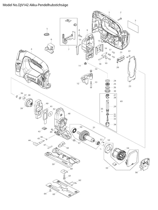 Makita DJV142 Ersatzteile