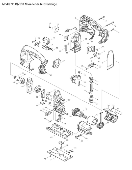 Makita DJV180 Ersatzteile