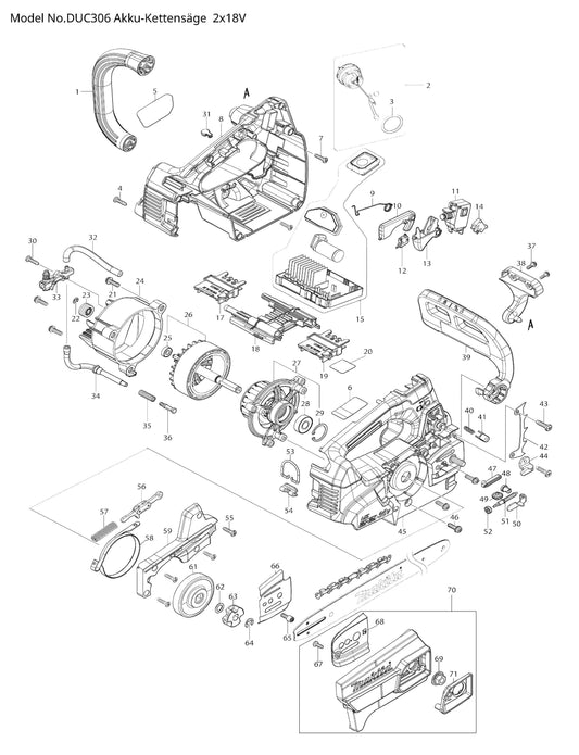 Makita DUC306  Ersatzteile