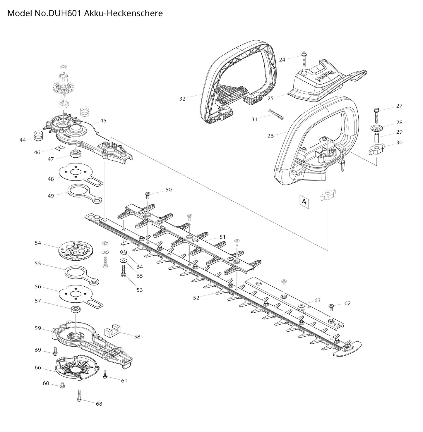 Makita DUH601 Ersatzteile
