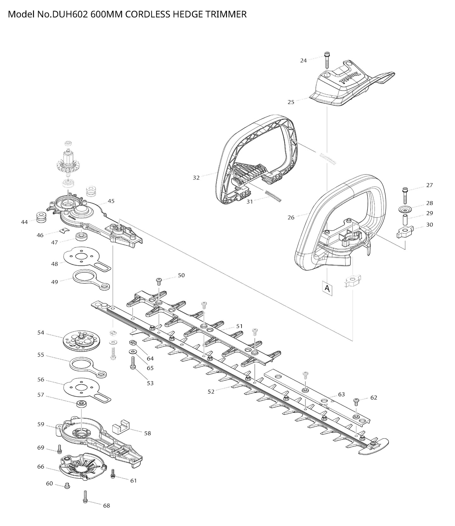 Makita DUH602 Ersatzteile