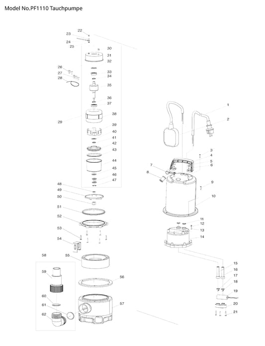 Makita PF1110 Ersatzteile
