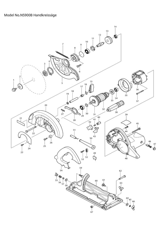 Makita N5900B Ersatzteile